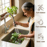 360° Rotatable 3‑mode Tap Extender For Kitchen Sink | Easy Fit, Water‑saving, Splash‑proof | Quick Installation
