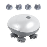 Rechargeable Scalp & Head Massager – Improve Blood Flow, Reduce Stress & Headaches Naturally, Promote Sleep & Hair Growth | 96 Silicon Kneading Points Detachable Head & Waterproof
