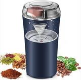 Portable Grinder with Powerful Stainless Steel Blades – One-Touch Quick Grinding for Masala, Spices, Nuts, Grains & Coffee