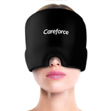 Migraine Relief Cap for Migraines, Headaches, Sinuses, Tension Relief Headache Relief Cap for Men & Women Hot & Cold Therapy Relaxing Thermax Migraine Miracle Cap, Migrane Relaxing Cap-Black