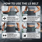 Contour LS(Lumbar Support) Belt – Universal Free Size Adjustable Lumbar Support for Men & Women