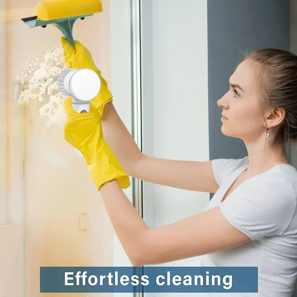 Powerful Electric Spin Scrubber | Powerful Cordless Cleaning Brush for Bathroom, Kitchen & More!