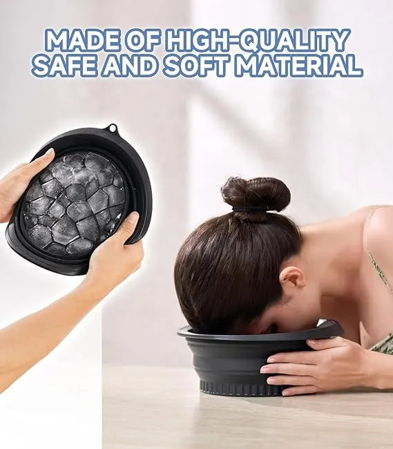 Foldable Ice Facial Bowl with Built-In Ice Tray