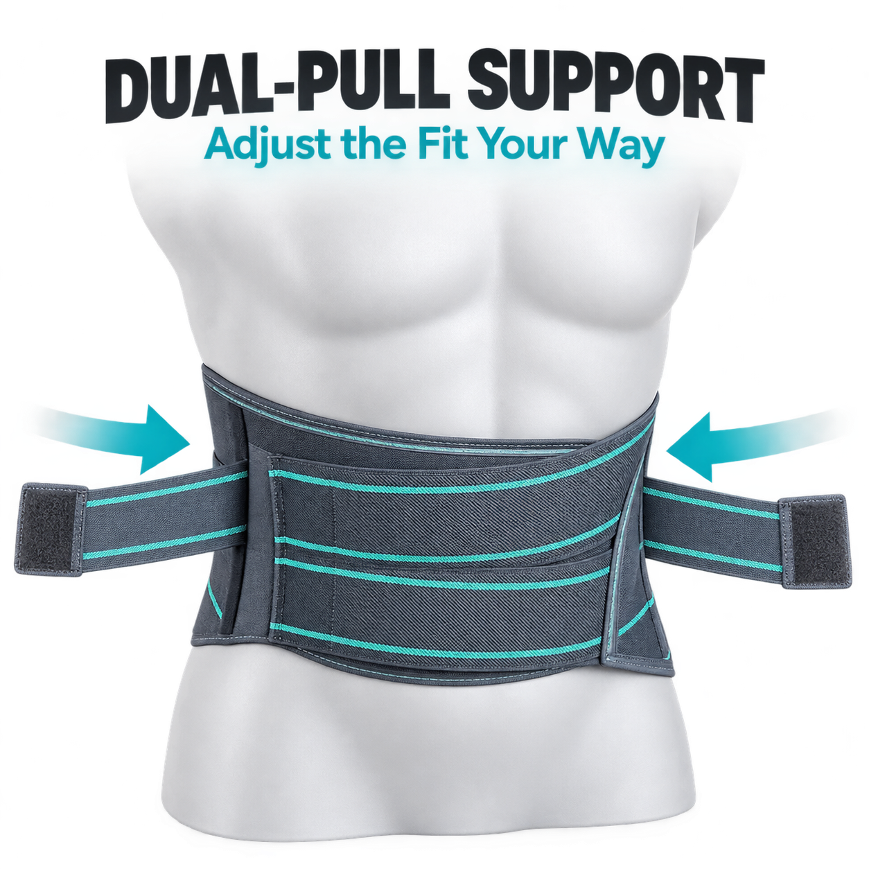 Contour LS(Lumbar Support) Belt – Universal Free Size Adjustable Lumbar Support for Men & Women