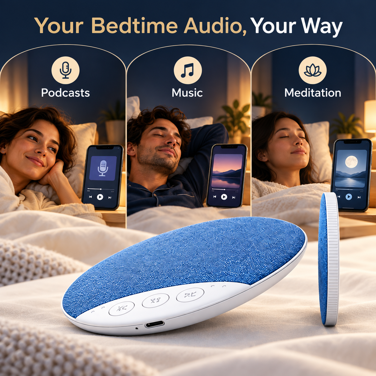 Wireless Bluetooth Pillow Speaker