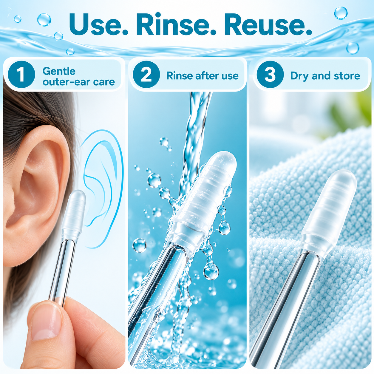 Pain-Free Silicone Ear Wax Remover | Gentle & Safe for Kids and Adults