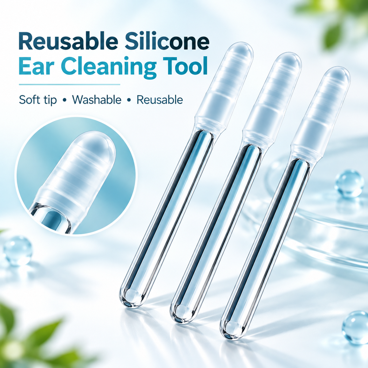 Pain-Free Silicone Ear Wax Remover | Gentle & Safe for Kids and Adults