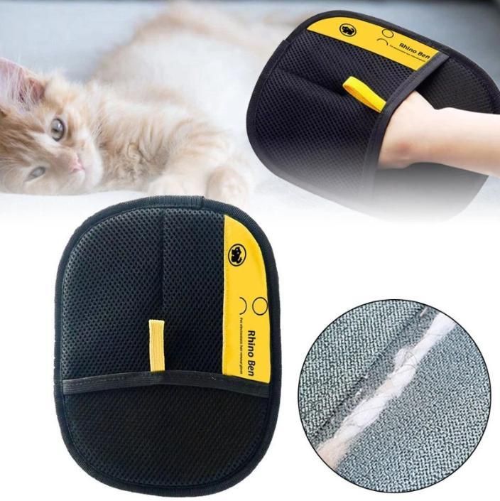 Electrostatic Pet Hair Cleaning Gloves – Remove Hair from Pets, Clothes & Furniture Easily