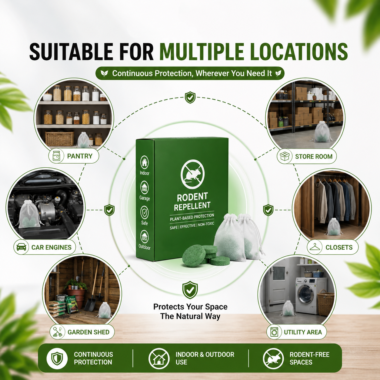 Rat & Insect Repellent Balls | Safe Pest Control for Car & Home