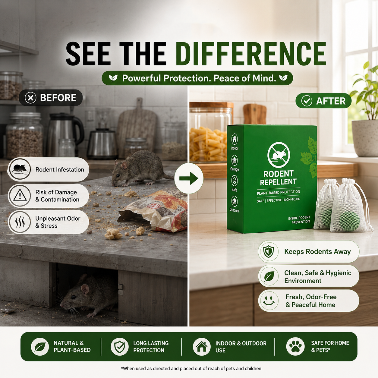 Rat & Insect Repellent Balls | Safe Pest Control for Car & Home
