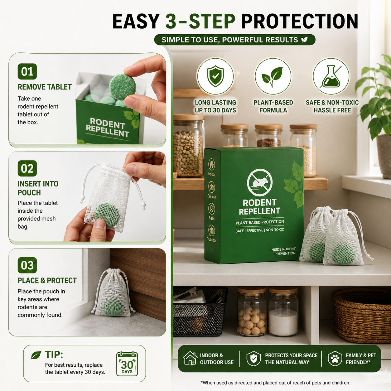 Rat & Insect Repellent Balls | Safe Pest Control for Car & Home