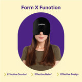 Migraine Relief Cap for Migraines, Headaches, Sinuses, Tension Relief Headache Relief Cap for Men & Women Hot & Cold Therapy Relaxing Thermax Migraine Miracle Cap, Migrane Relaxing Cap-Black