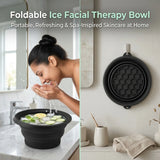 Foldable Ice Facial Bowl with Built-In Ice Tray